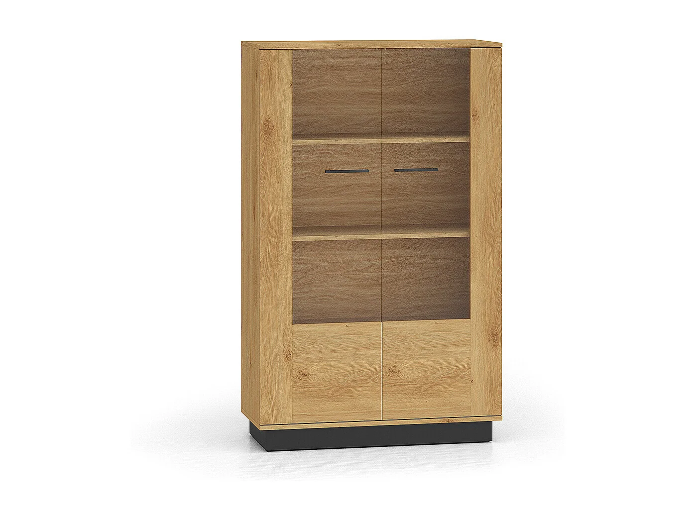 Vajillero 2 puertas Ysia Madera y Negro