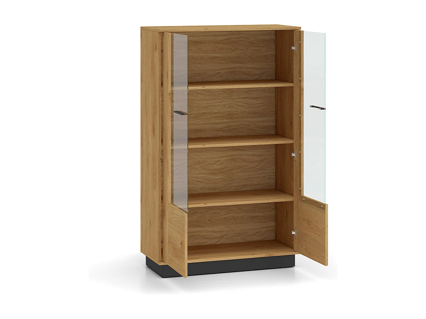 Vajillero 2 puertas Ysia Madera y Negro