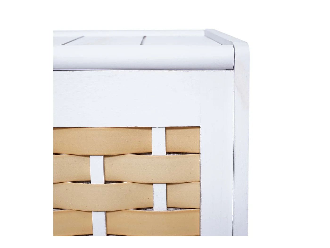 Panier à linge bac bois blanche 51 x 35 x 61 cm 04_0003751