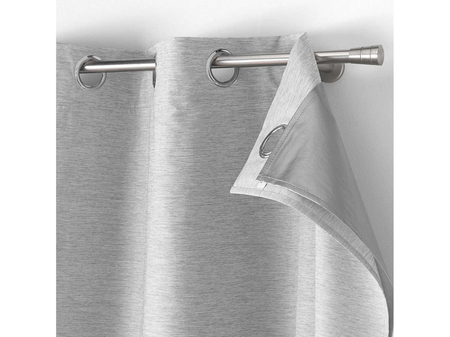 Rideau Occultant Thermique "Coverline" 140x260cm Gris
