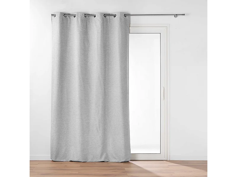 Rideau Occultant Thermique "Coverline" 140x260cm Gris