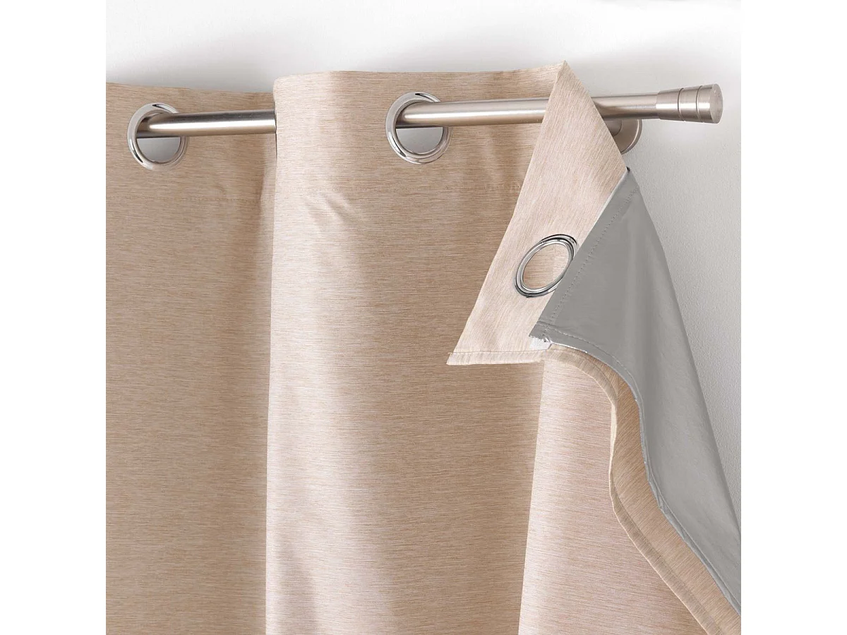 Rideau Occultant Thermique "Coverline" 140x260cm Beige