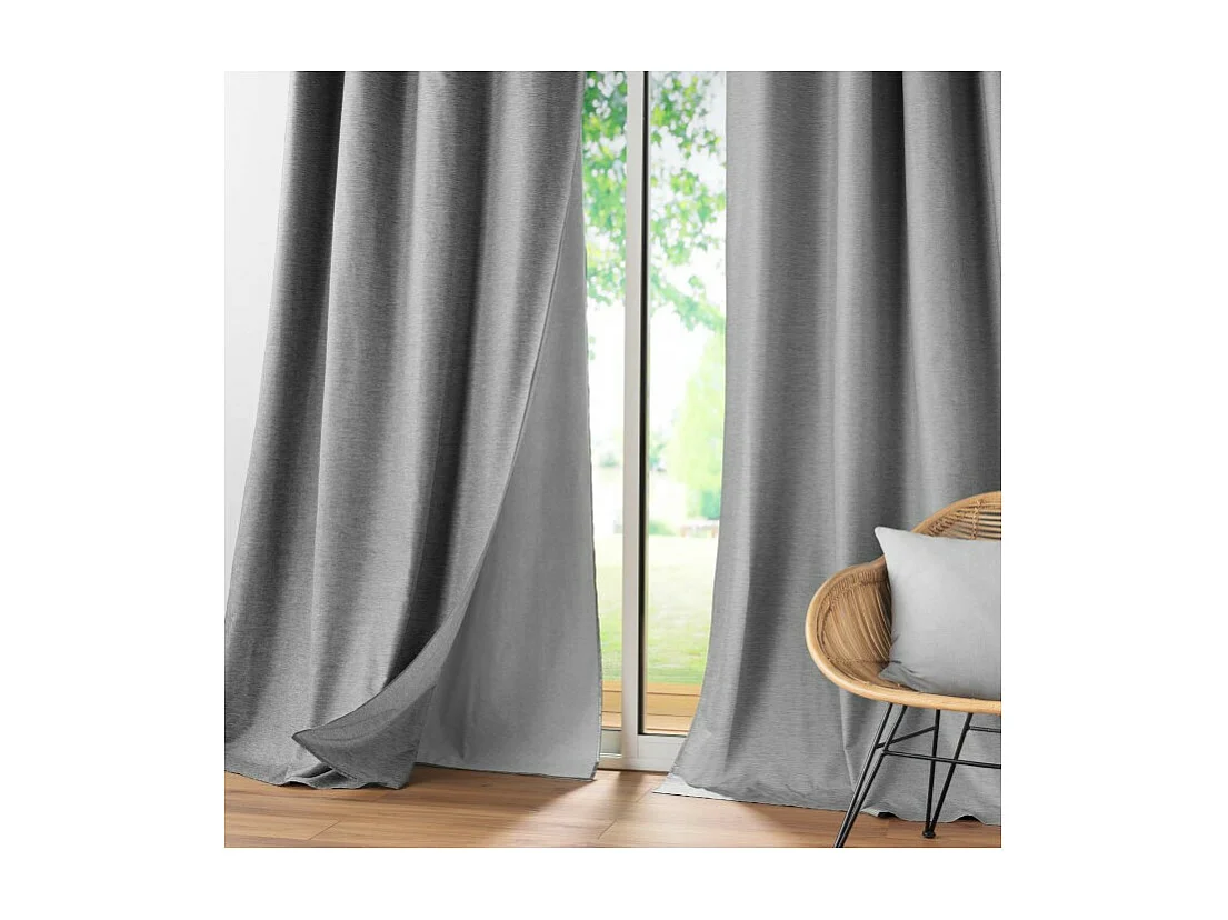 Rideau Occultant Thermique "Coverline" 140x260cm Anthracite