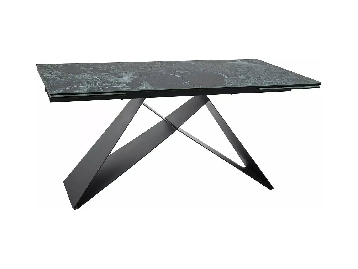 Table à manger  Westin Turkis (90x160-240)/céramique/Bleu&Vert