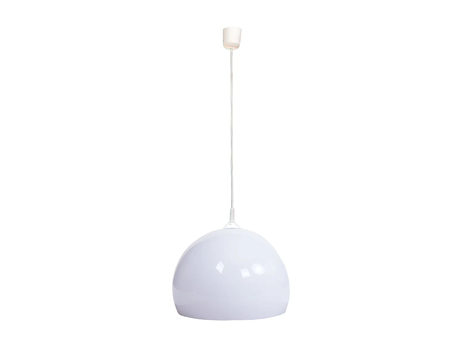 Suspension lampe suspendue abat-jour blanche 04_0008414