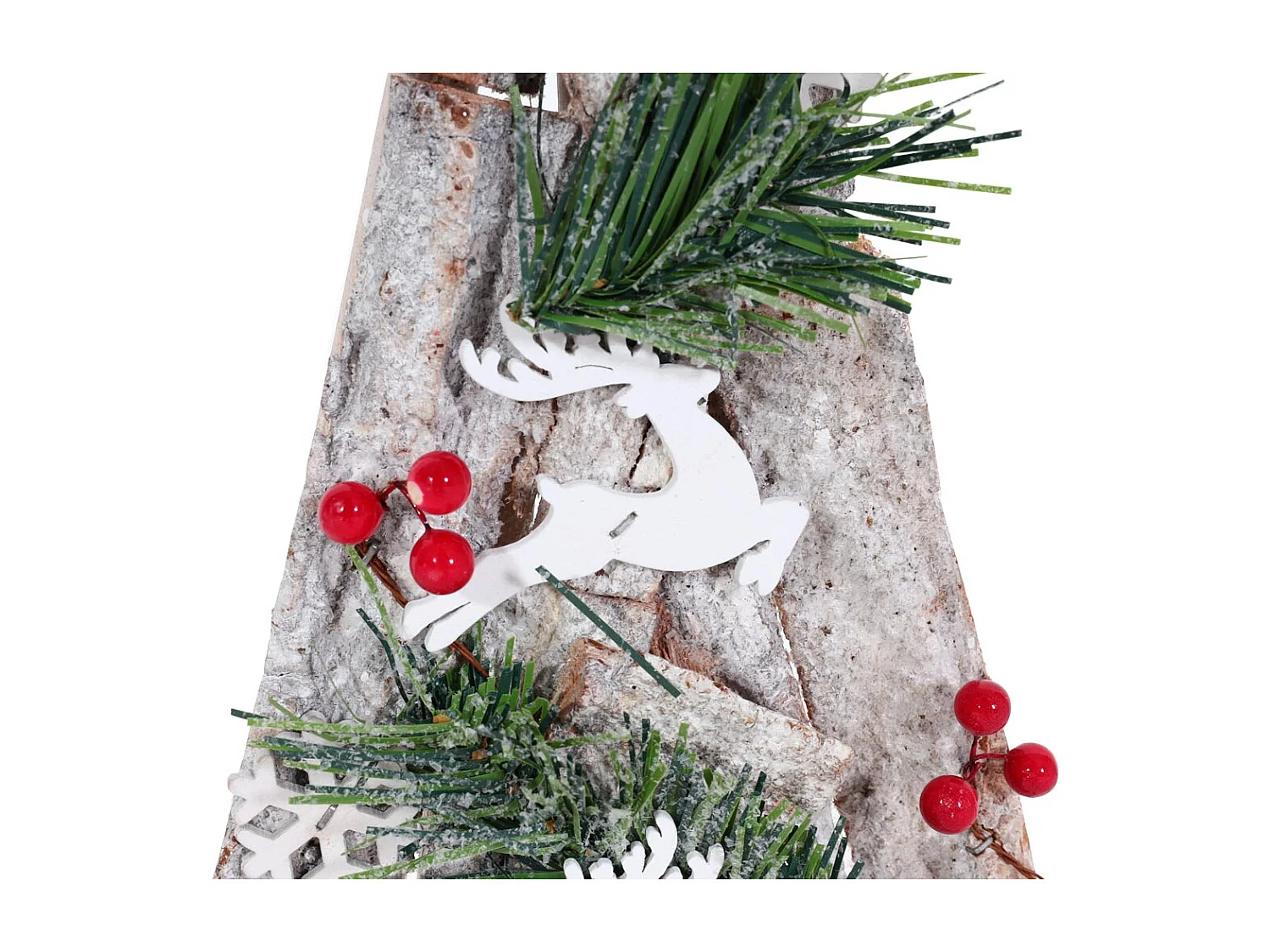 Sapin de noël décoratif bois marron 26 x 12 x 59 cm 04_0008328