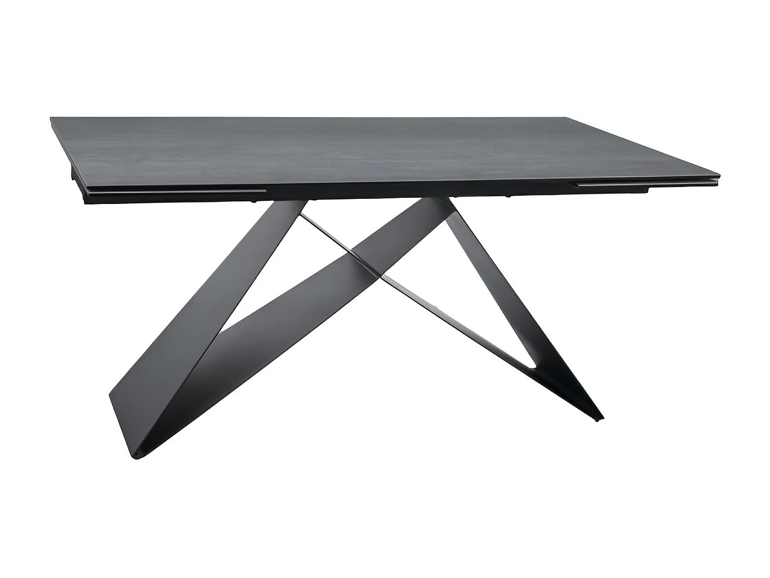 Esstisch  Westin Pietra (90x160-240)/Keramik/Grau&Schwarz