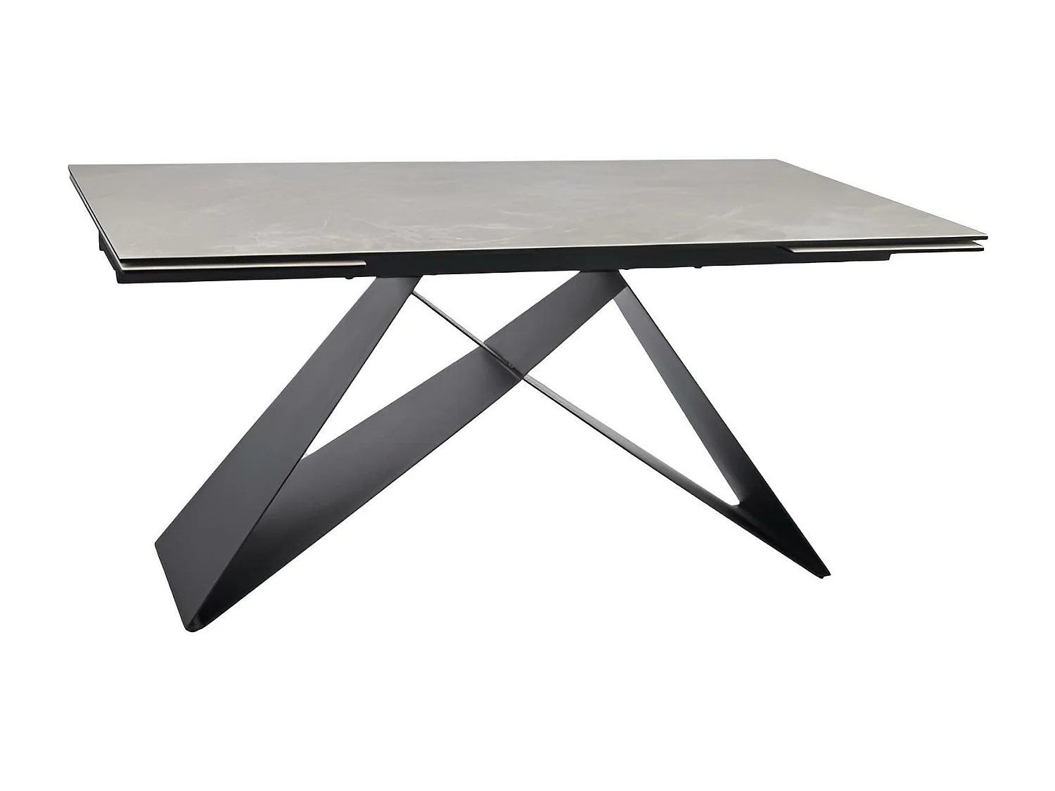 Tavolo da pranzo  Westin Creme (90x160-240) /Ceramica/Beige&Schwarz