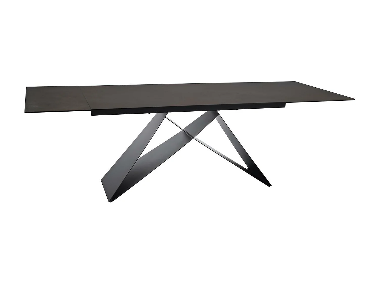 Esstisch  Westin Ossido (90x160-240)/Keramik/Braun&Schwarz