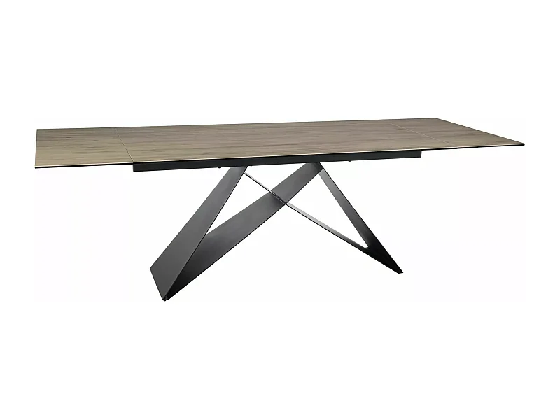 Tavolo da pranzo  Westin Sabbia (90x160-240) /Ceramica/Beige&Nero