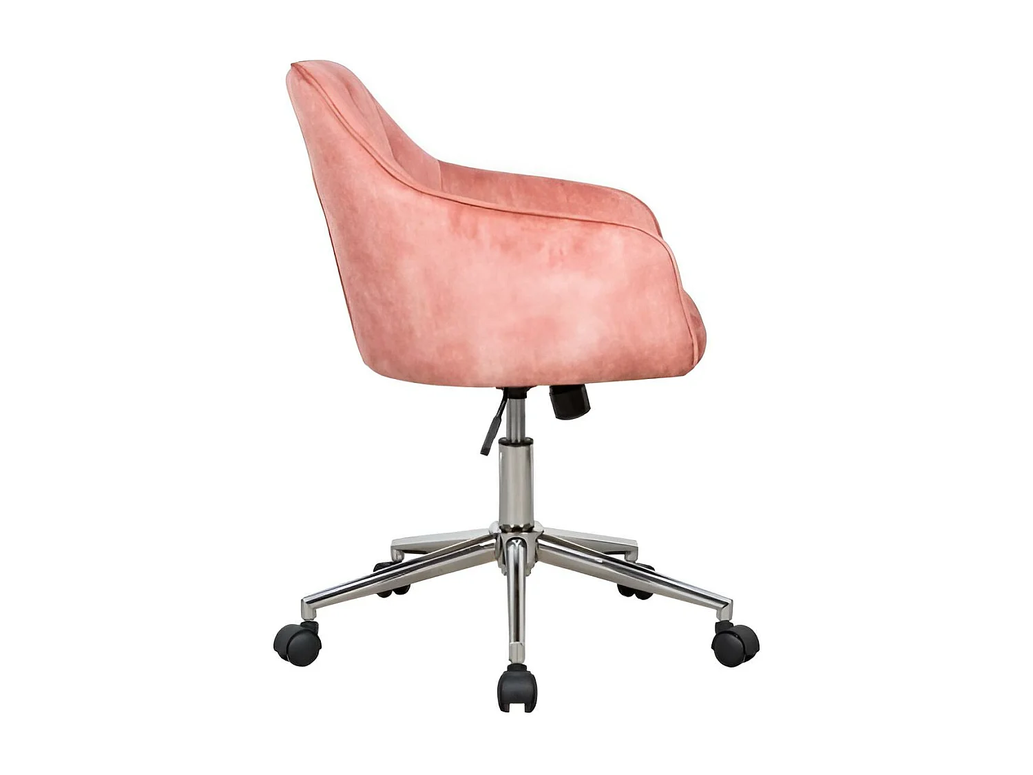 Bürostuhl Wilson/Samtstoffbezug/Pink