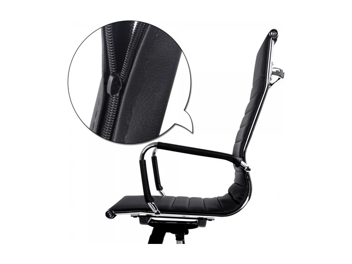 Bureau Chaise Nil/Cuir synthétique/noir