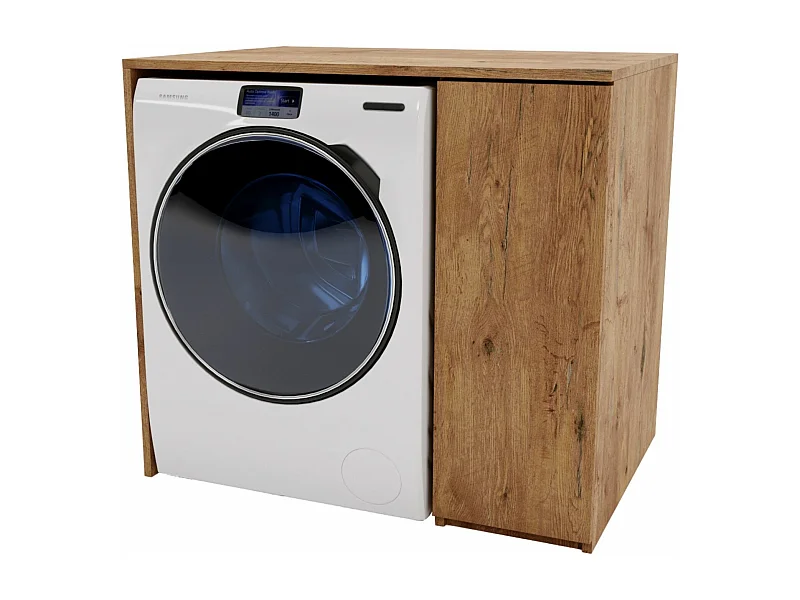 CraftPAK Waschmaschinenschrank geeignet für Waschmaschine & Wäschetrockner 95x89x66cm