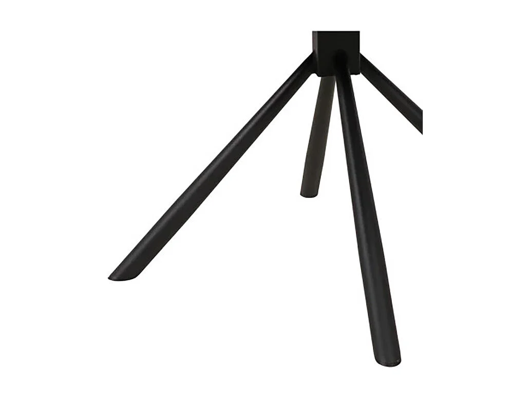 Chaise pivotante 360° tissu gris clair pieds métal noir