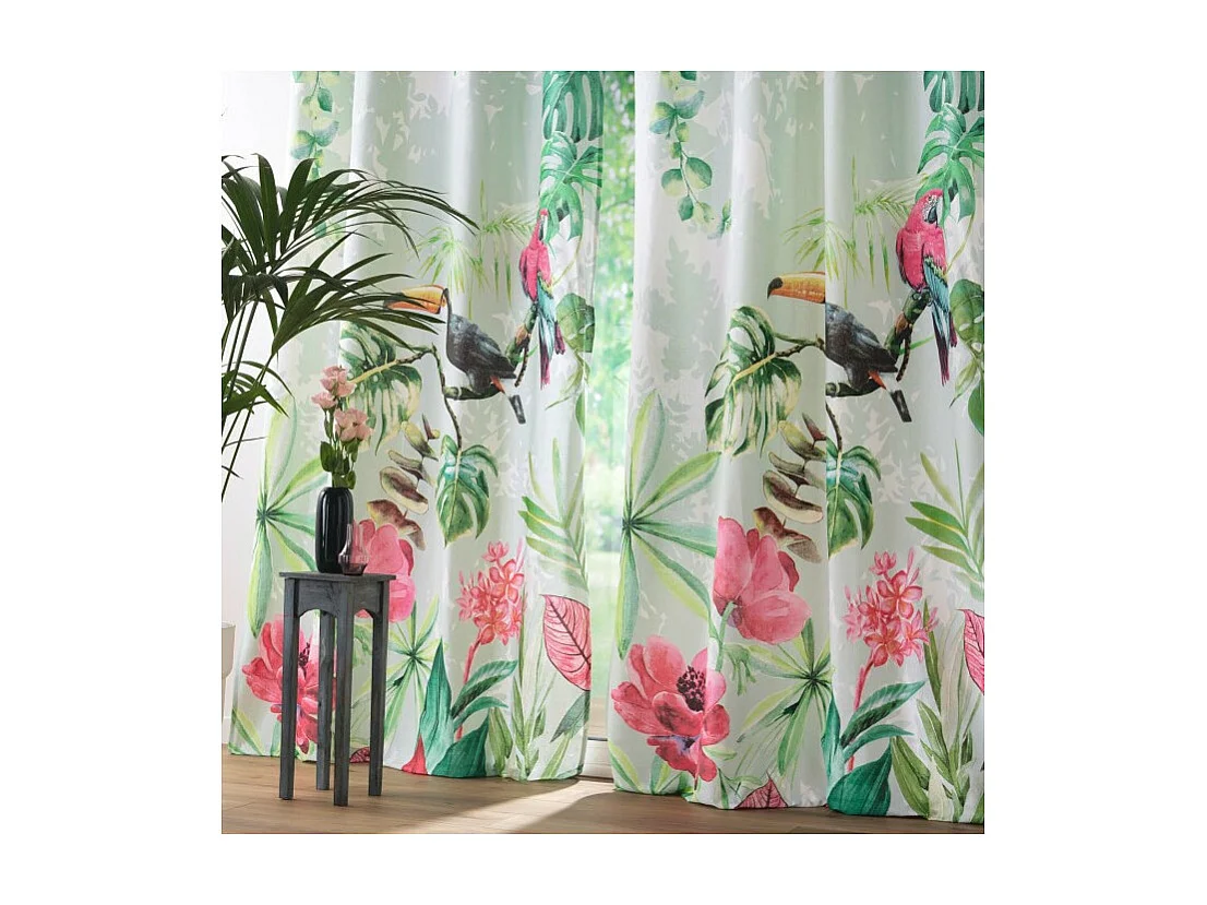 Rideau à Œillets "Louisiane" 140x260cm Multicolore