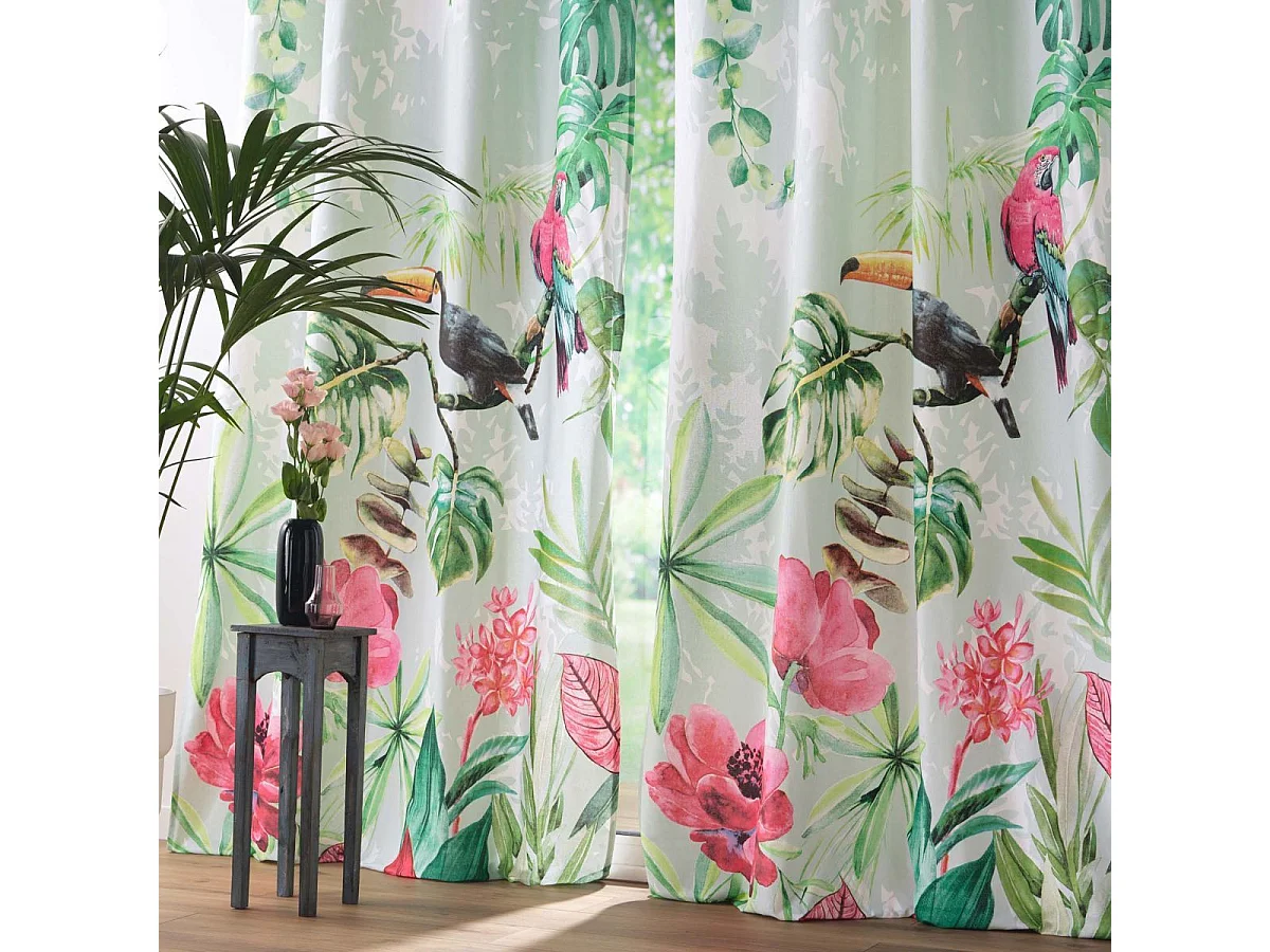 Rideau à Œillets "Louisiane" 140x260cm Multicolore