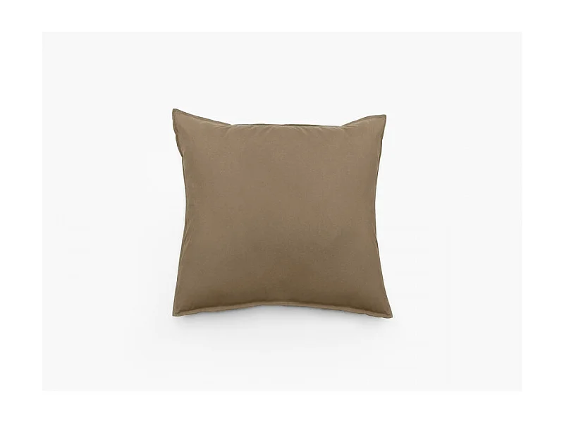 Taie d'oreiller en coton lavé - Palace - 65 x 65 cm - Camel