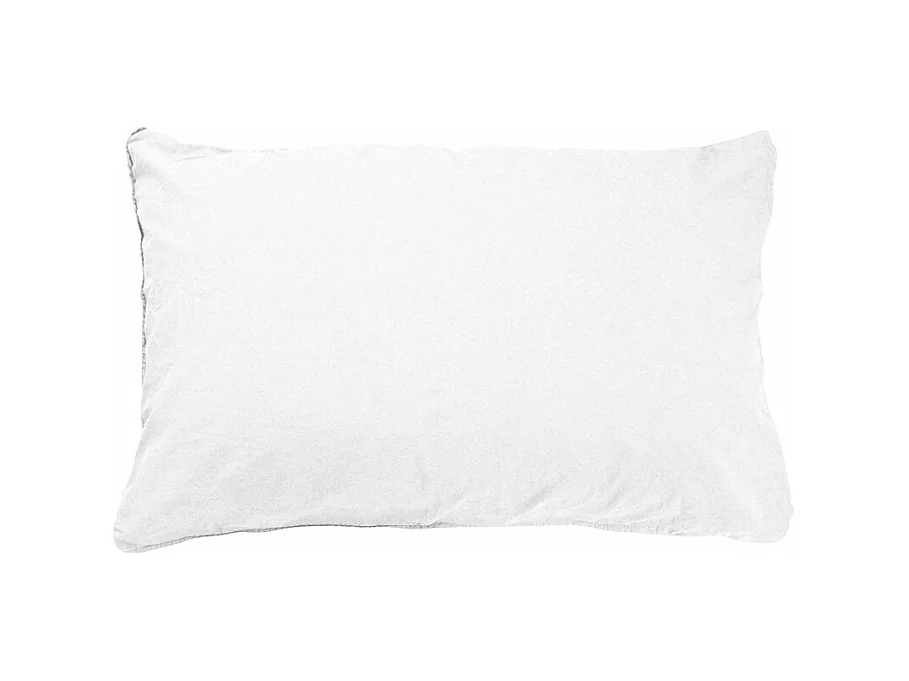Taie d'oreiller en coton - Palace - 50 x 70 cm - Blanc neige