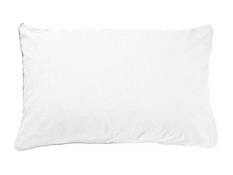 Taie d'oreiller en coton - Palace - 50 x 70 cm - Blanc neige