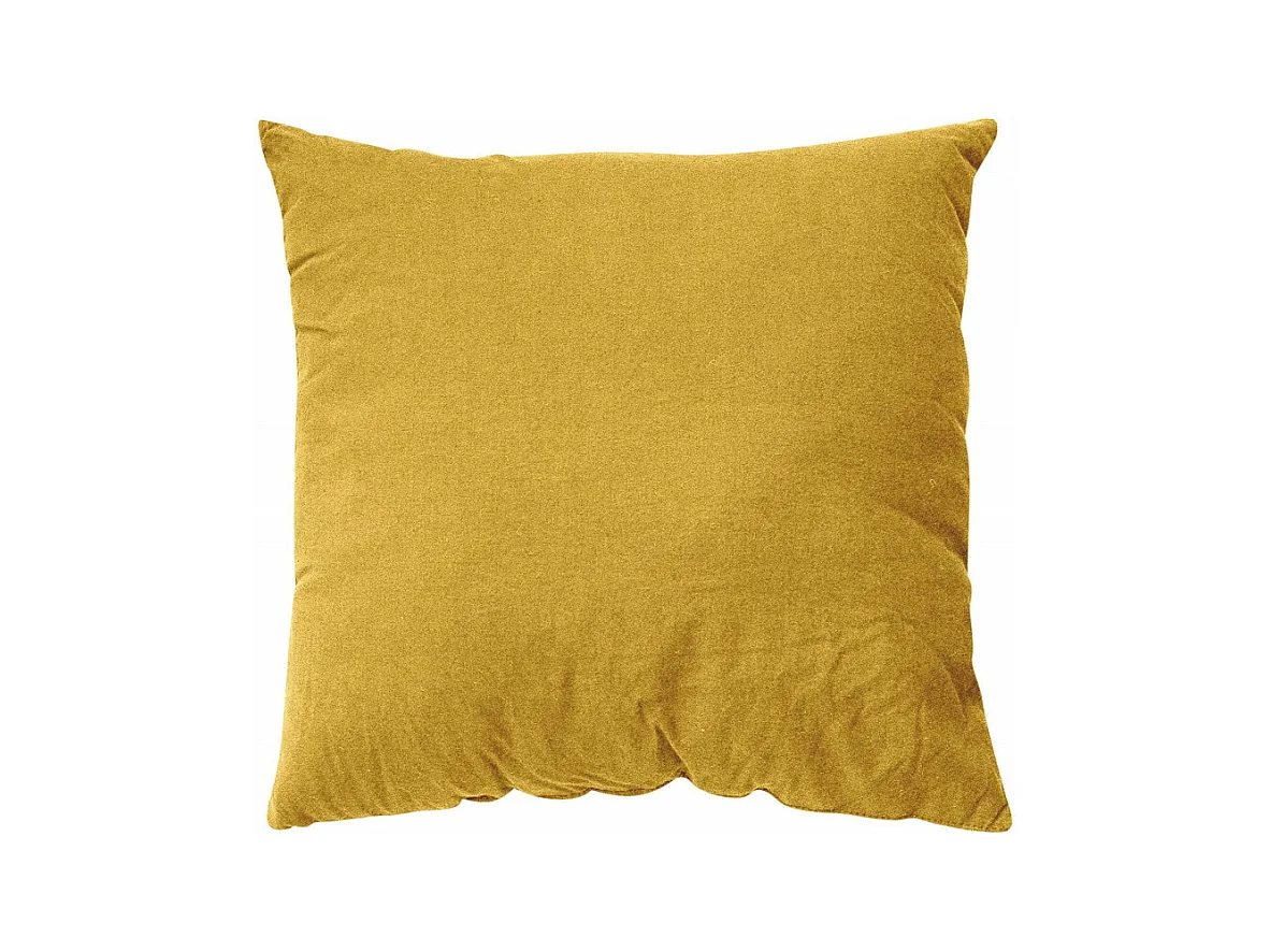 Taie d'oreiller en coton - Palace - 65 x 65 cm - Jaune moutarde