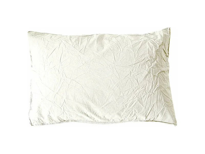 Taie d'oreiller en coton - Palace - 50 x 70 cm - Blanc nacré