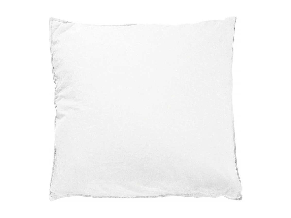 Taie d'oreiller en coton - Palace - 65 x 65 cm - Blanc neige