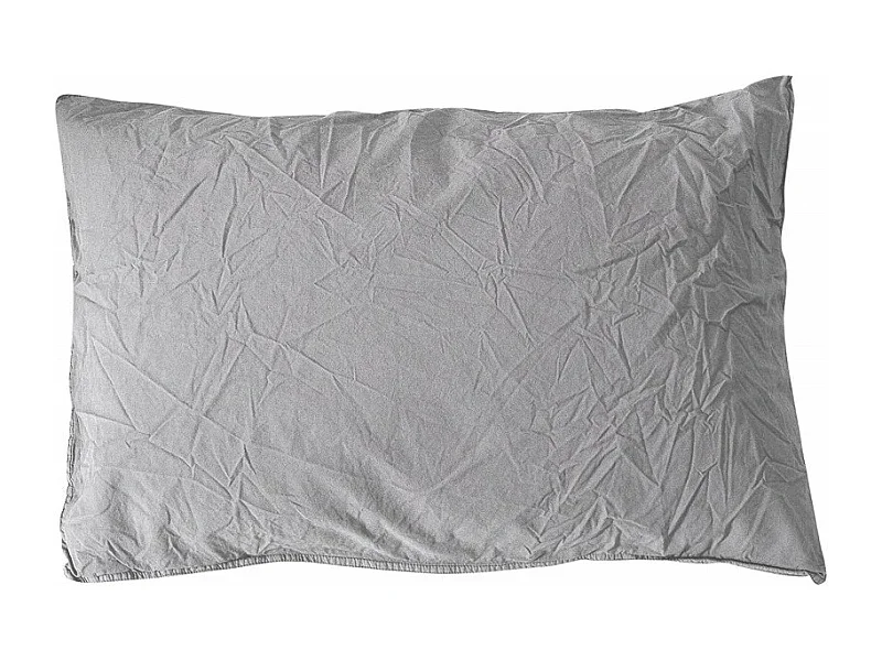 Taie d'oreiller en coton - Palace - 50 x 70 cm - Gris