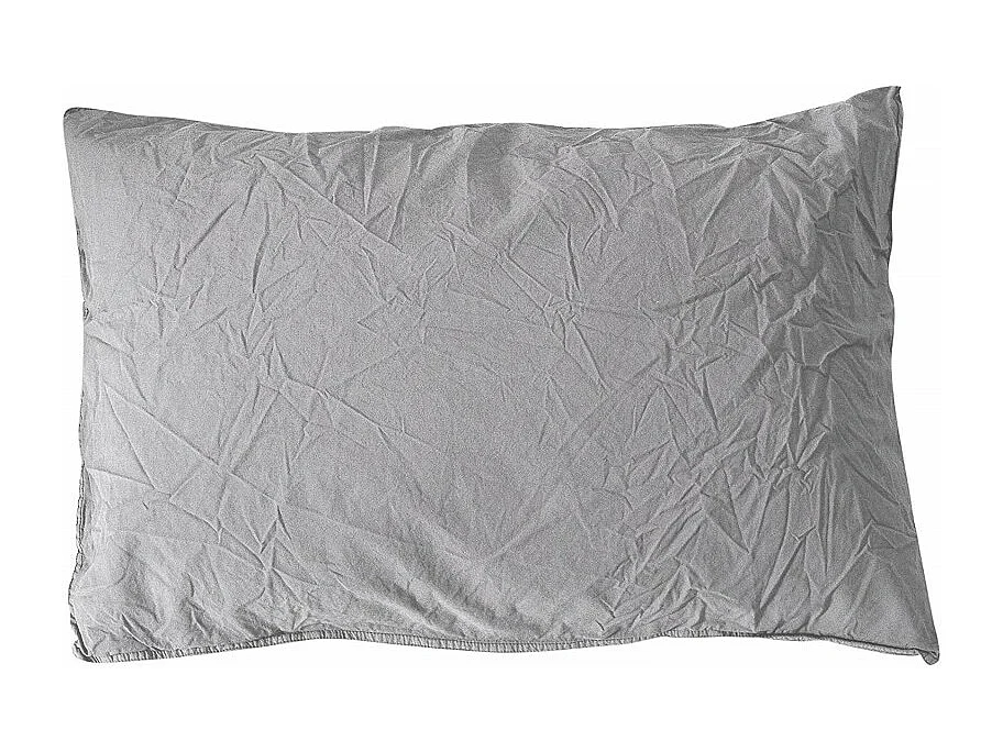 Taie d'oreiller en coton - Palace - 50 x 70 cm - Gris