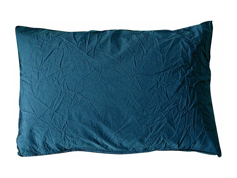 Taie d'oreiller en coton - Palace - 50 x 70 cm - Bleu marine