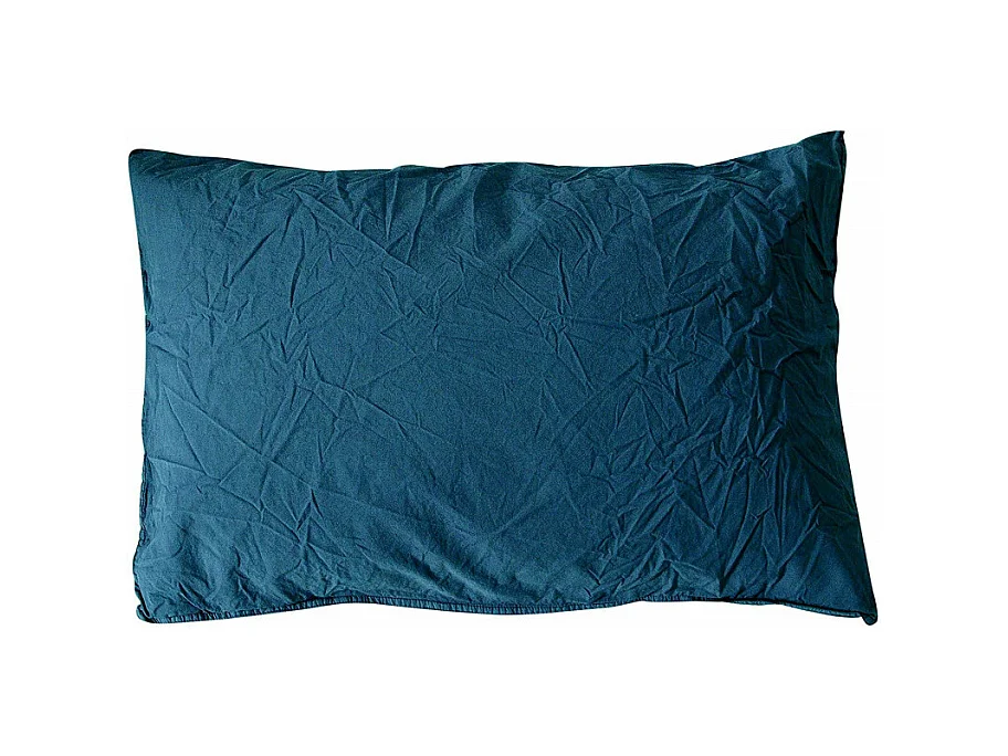 Taie d'oreiller en coton - Palace - 50 x 70 cm - Bleu marine