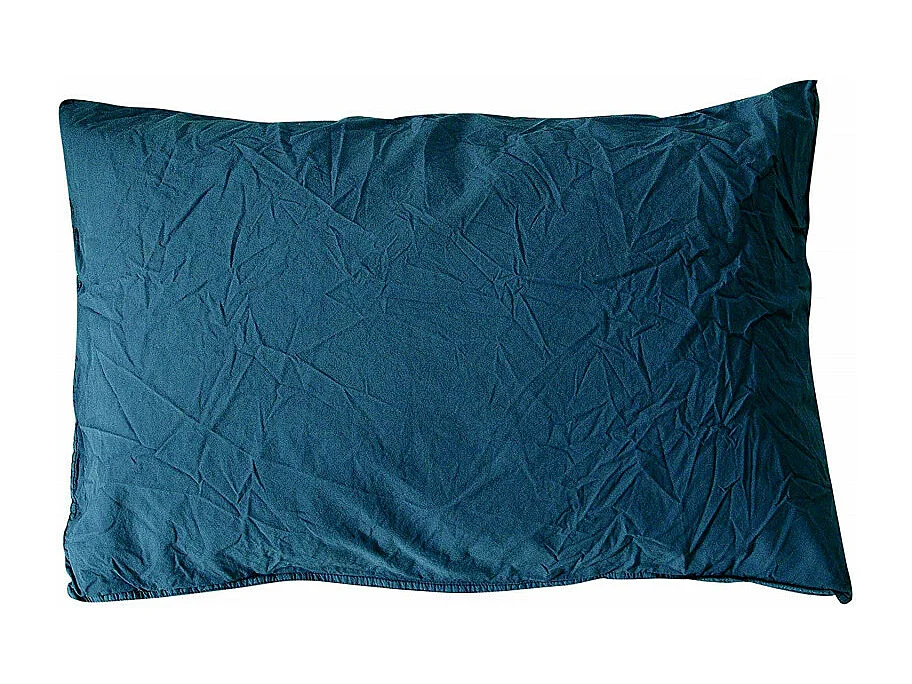Taie d'oreiller en coton - Palace - 50 x 70 cm - Bleu marine