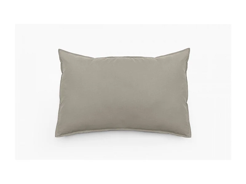 Taie d'oreiller en coton lavé - Palace - 50 x 70 cm - Nude