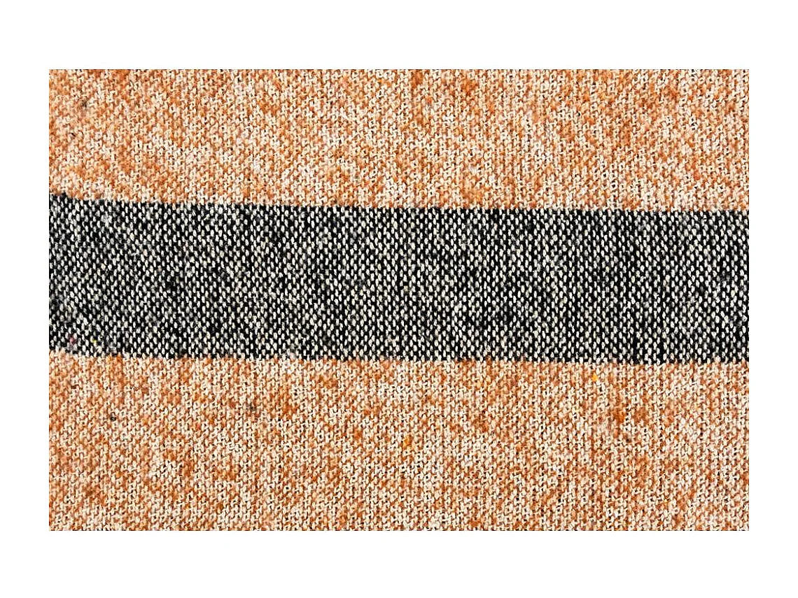 Plaid en coton recyclé brossé