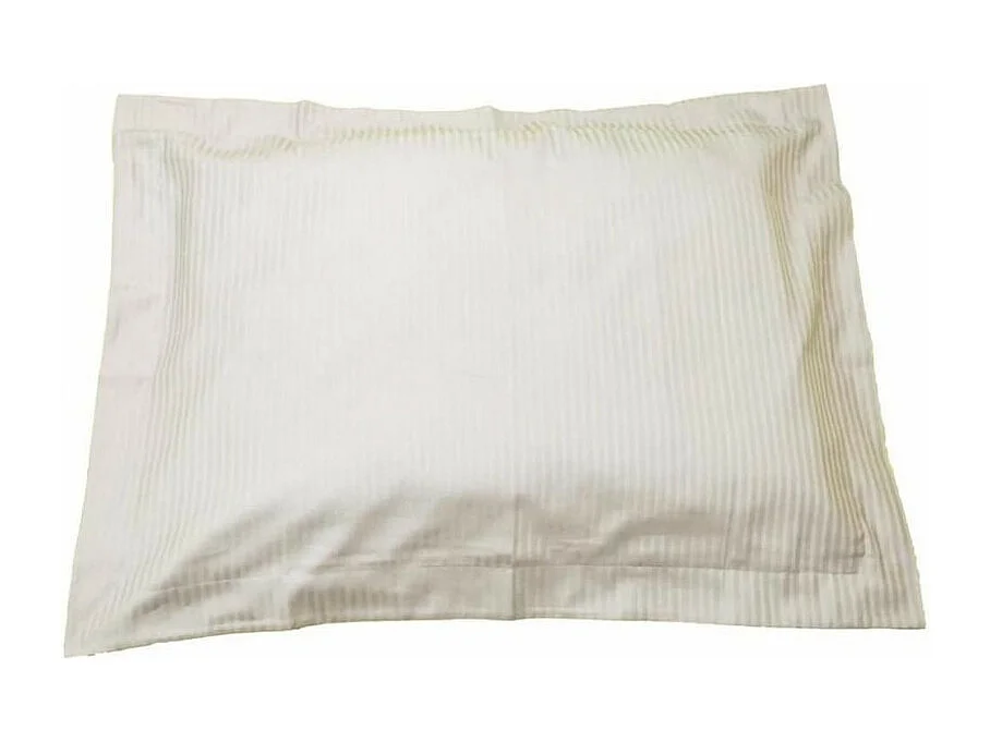 Taie d'oreiller en satin de coton - Concerto - 50 x 70 cm - Rayures Pure blanc