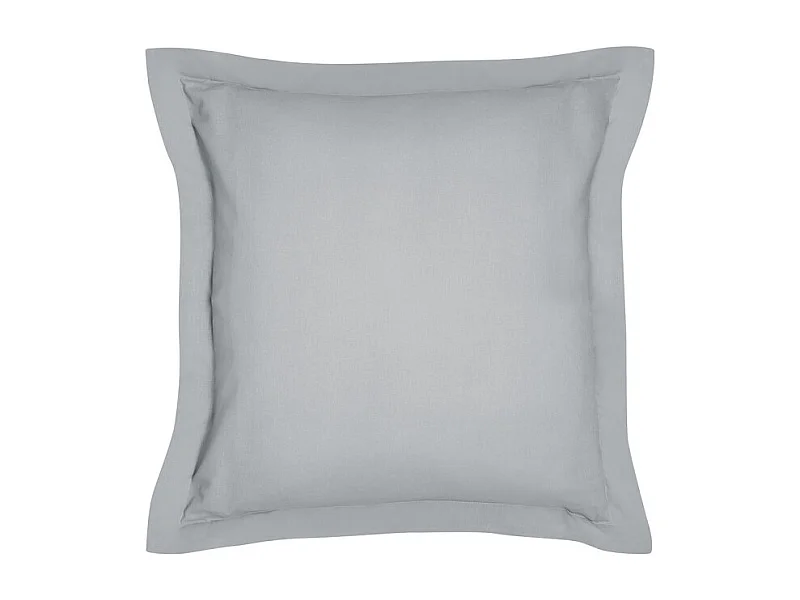 Taie d'oreiller carré en coton bio "Organic" - Gris acier - 63 x 63 cm