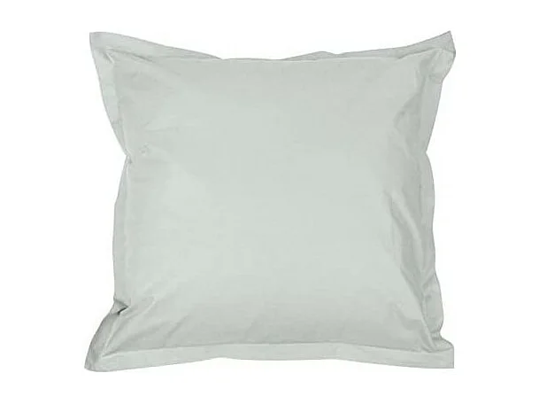 Taie d'oreiller en percale de coton - Manoir - 65 x 65 cm - Gris perle