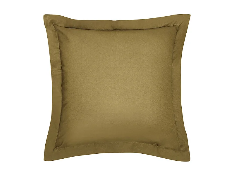 Taie d'oreiller en coton bio "Organic" - Bronze - 63 x 63 cm