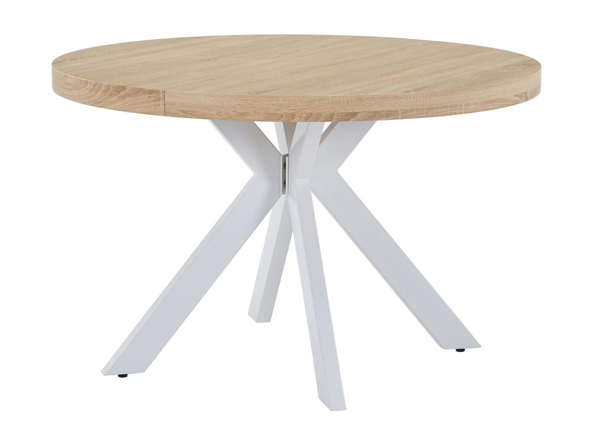 Esstisch - ausziehbar - 4 bis 8 Personen - MDF & Stahl - Helles Naturholz & günstig online kaufen