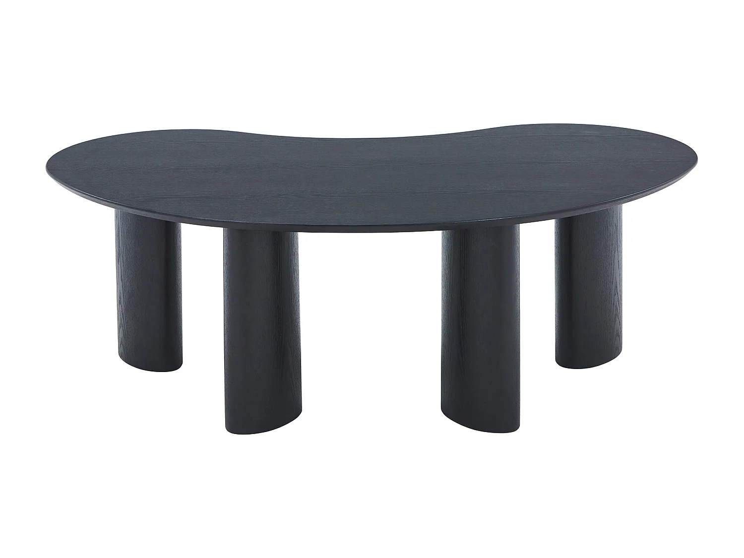 Table basse placage frêne - Noir - CALYNOR