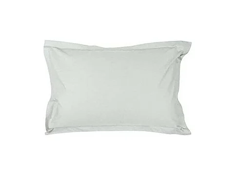 Taie d'oreiller en percale de coton - Manoir - 50 x 70 cm - Gris perle