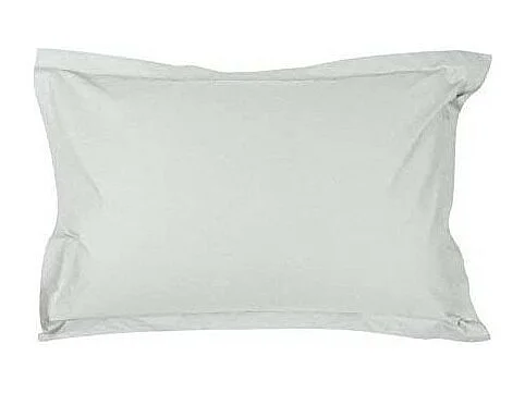 Taie d'oreiller en percale de coton - Manoir - 50 x 70 cm - Gris perle