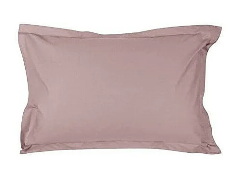 Taie d'oreiller en percale de coton - Manoir - 50 x 70 cm - Prune