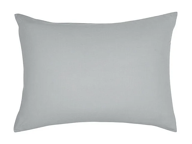 Taie d'oreiller - Gris acier - l 50 x L 70 cm