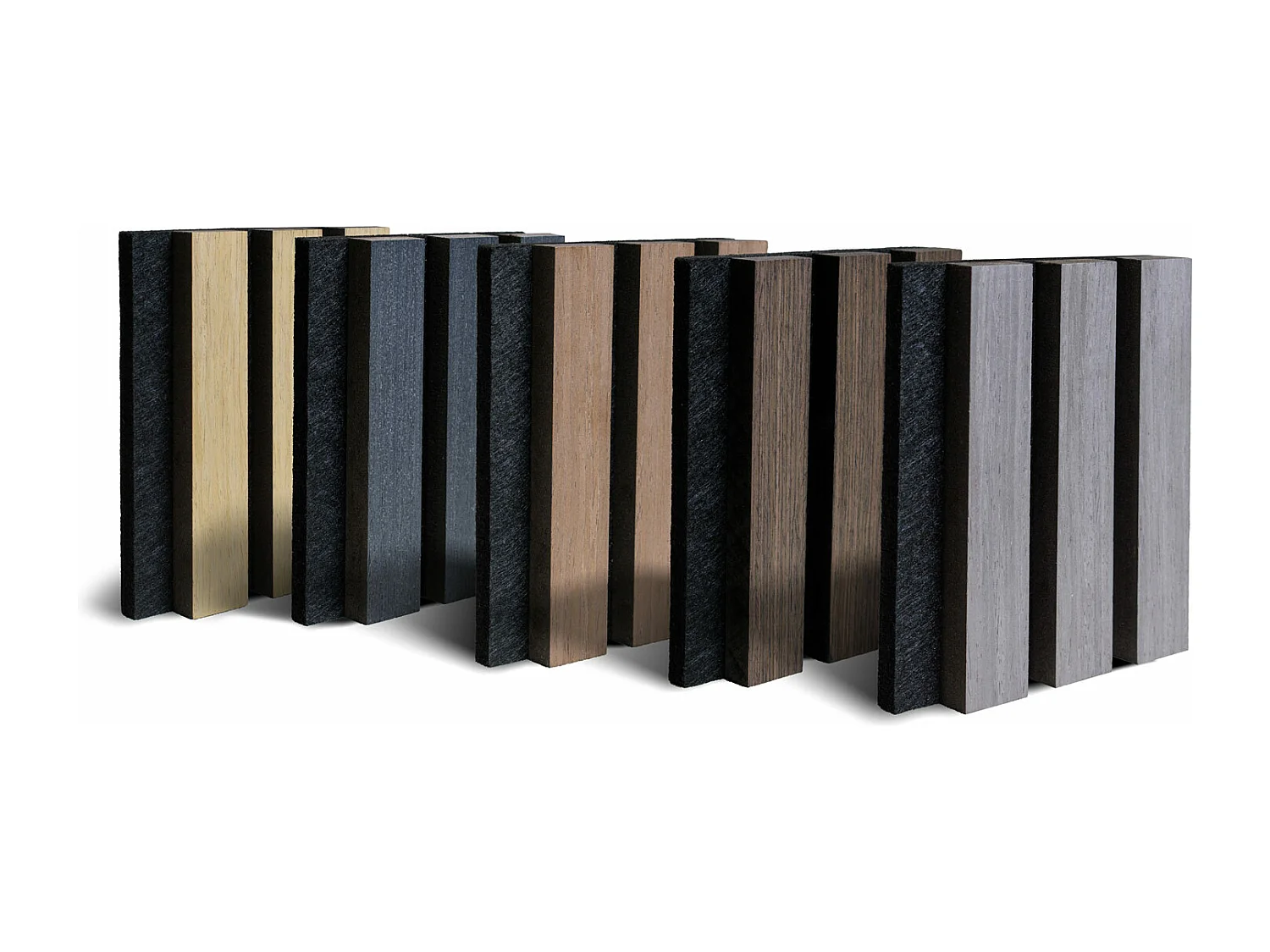 Kit de amostras de cores para painéis absorventes