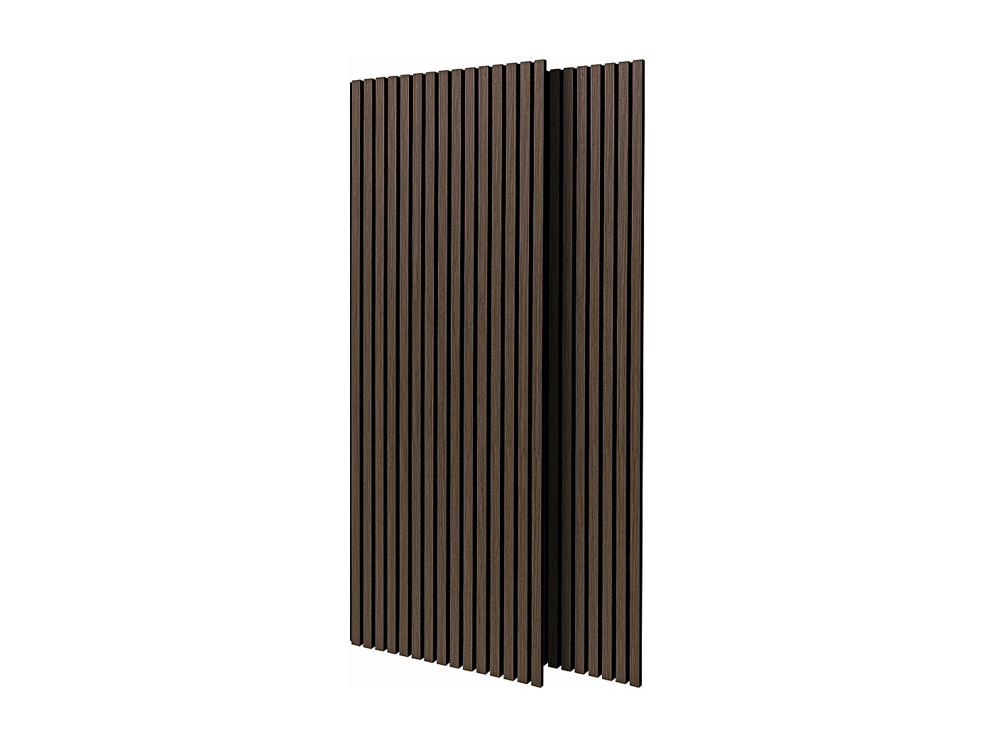 Panneaux Acoustiques En MDF à Lamelles – 120x60 Cm, Chêne Noir, Isolation Phonique Mur Et Plafond