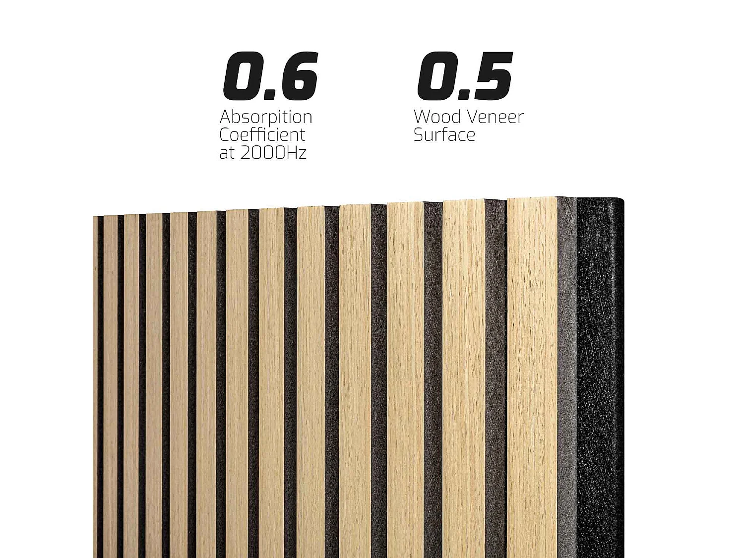 Mozart - Set di 2 pannelli fonoassorbenti decorativi in legno 235x60 cm, beige