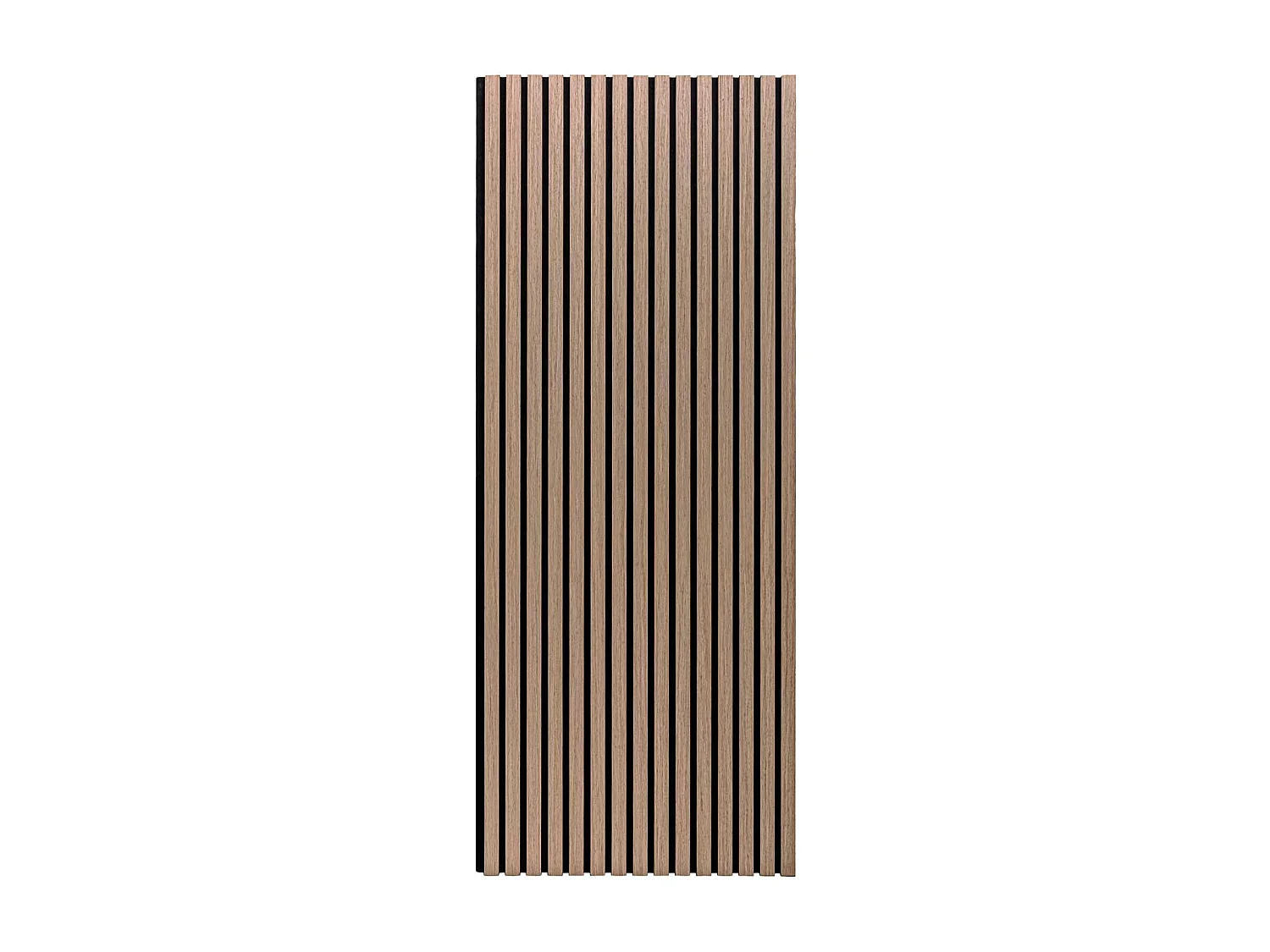 Mozart - Lot de 2 panneaux acoustiques à lattes en bois 235x60 cm, marron clair