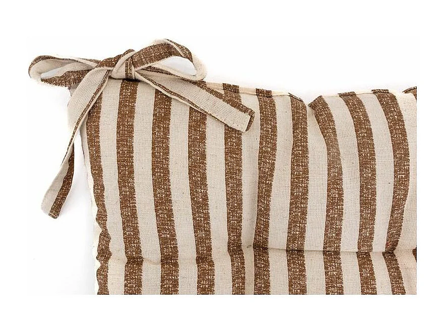 Galette de chaise en coton FLEX Rayures