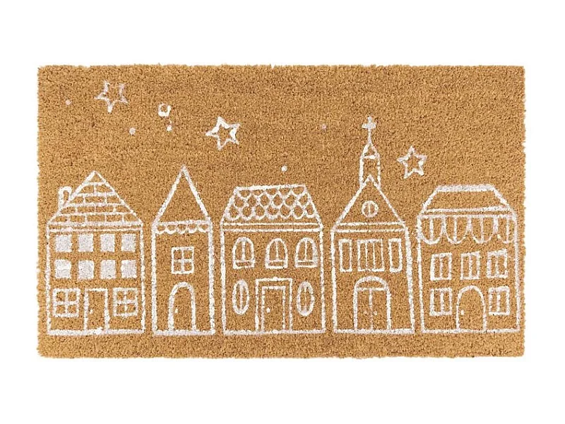 Paillasson fabriqué en fibre de coco naturelle, résistant et écologique