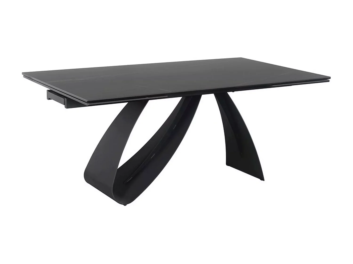Table à manger  Diuna Sahhara  (90x160-240)/Céramique/Noir